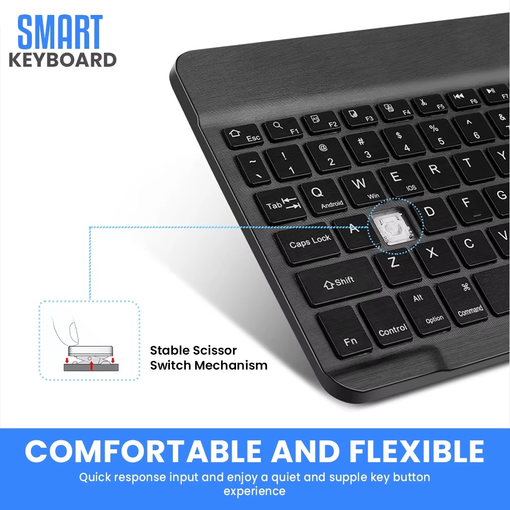 Slim Bluetooth Keyboard With Mouse 