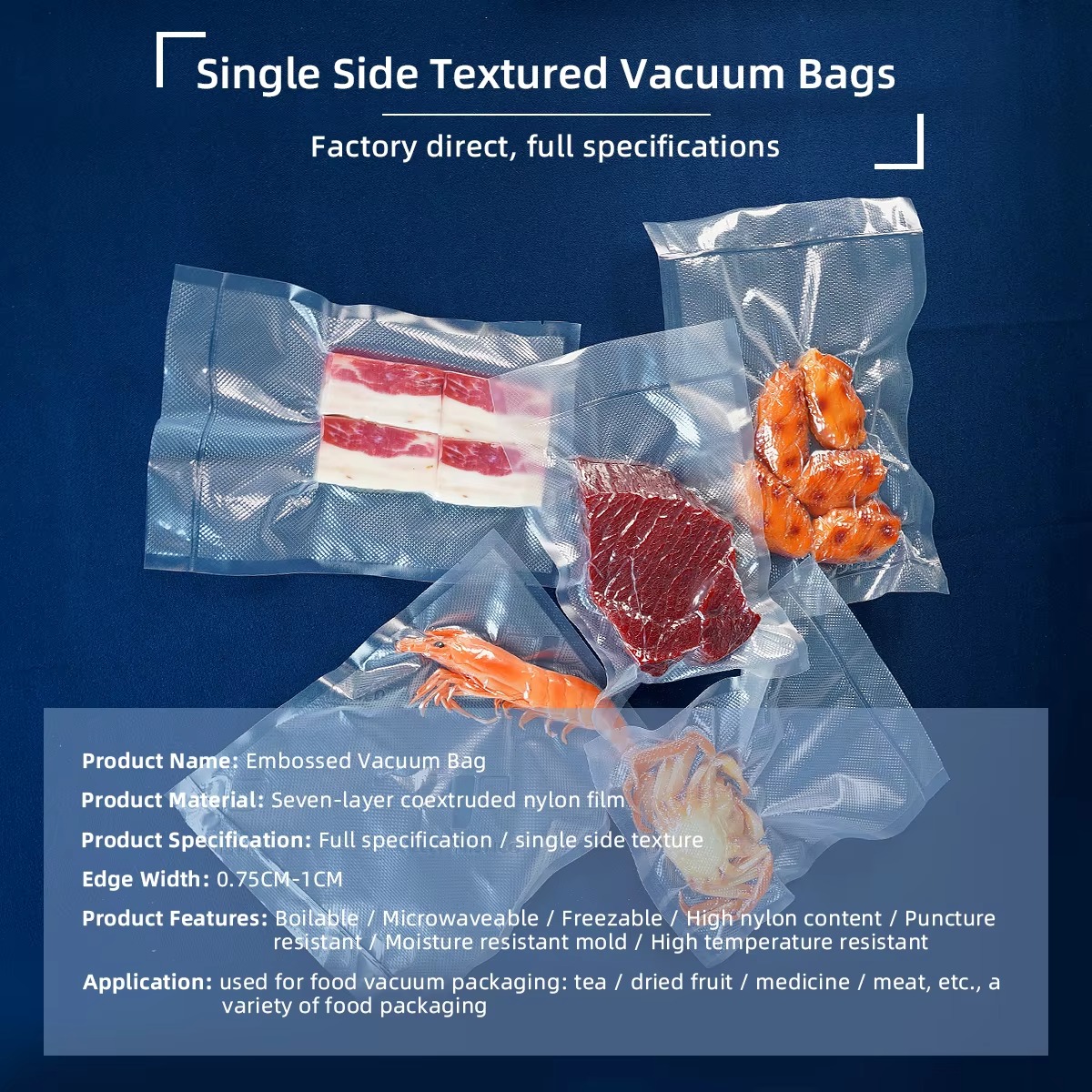 Foods Vacuum Bags (50pcs)