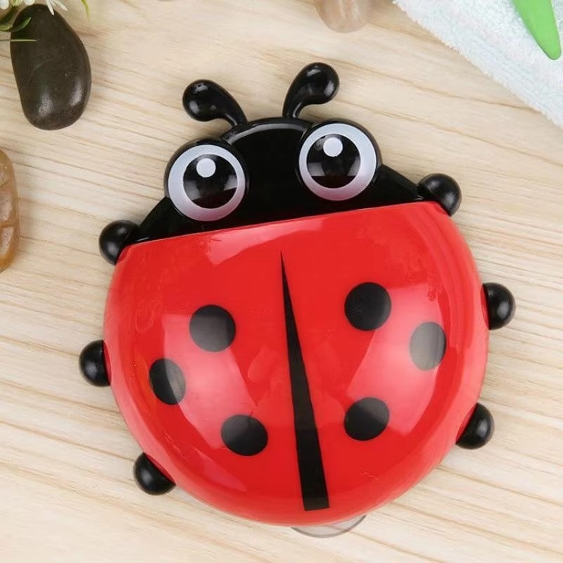 Toothbrush Holder Cute Ladybug Shape Suction