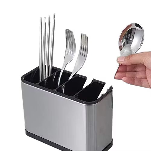 STAINLESS STEEL KITCHEN DRAIN CUTLERY HOLDER 