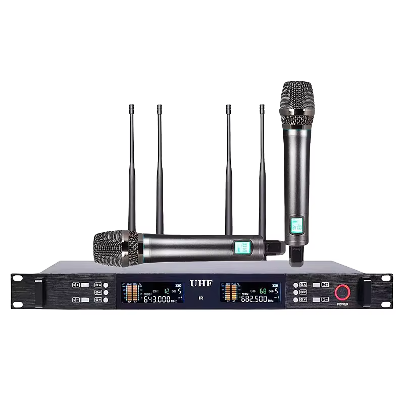 Professional UHF Stage Wireless Microphone Equipment Effective Distance up to 200 Meters Wireless Microphone 
