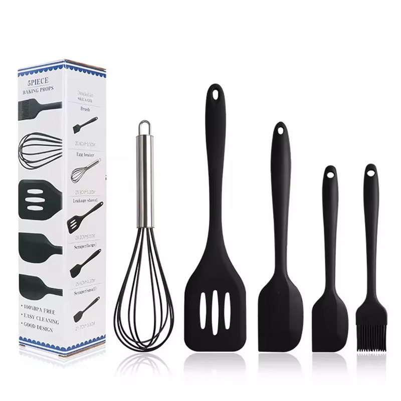 5 PCS SILICONE UNTENSIL BAKING SET S
