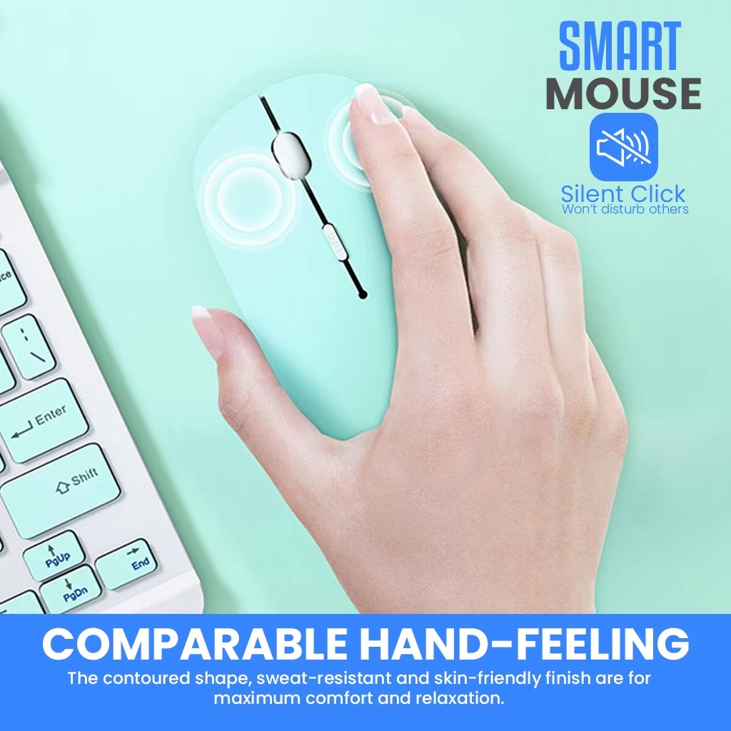 Slim Bluetooth Keyboard With Mouse 