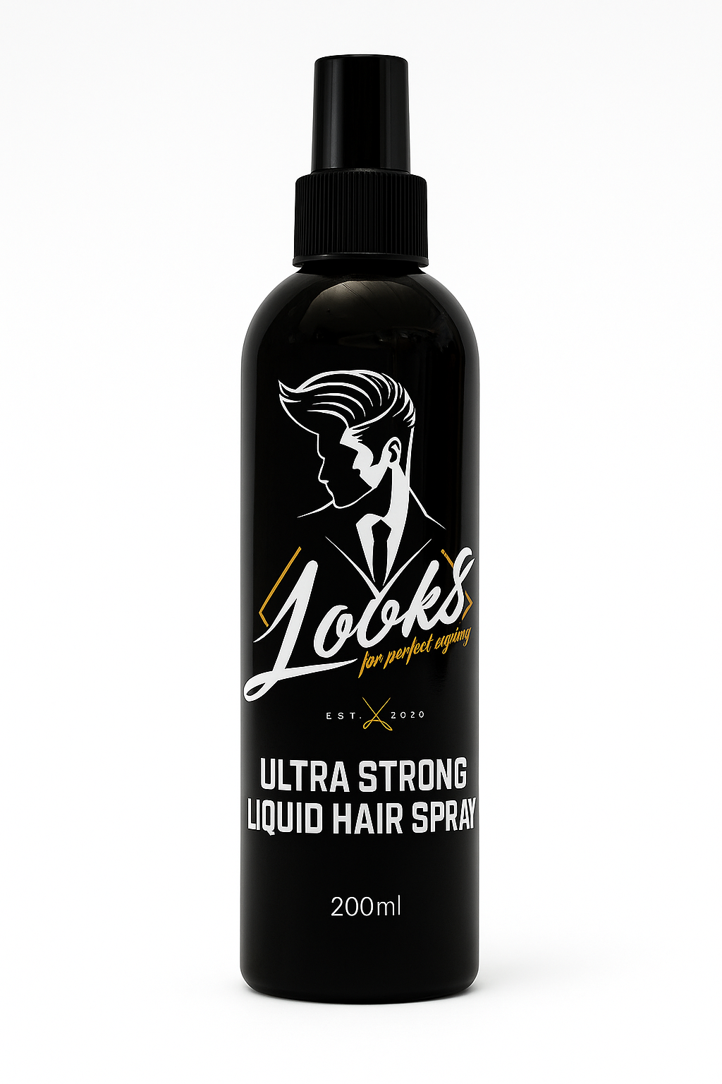 Ultra Strong Liquid Hair Spray LOOKS 200ml – Fixare extremă și strălucire controlată