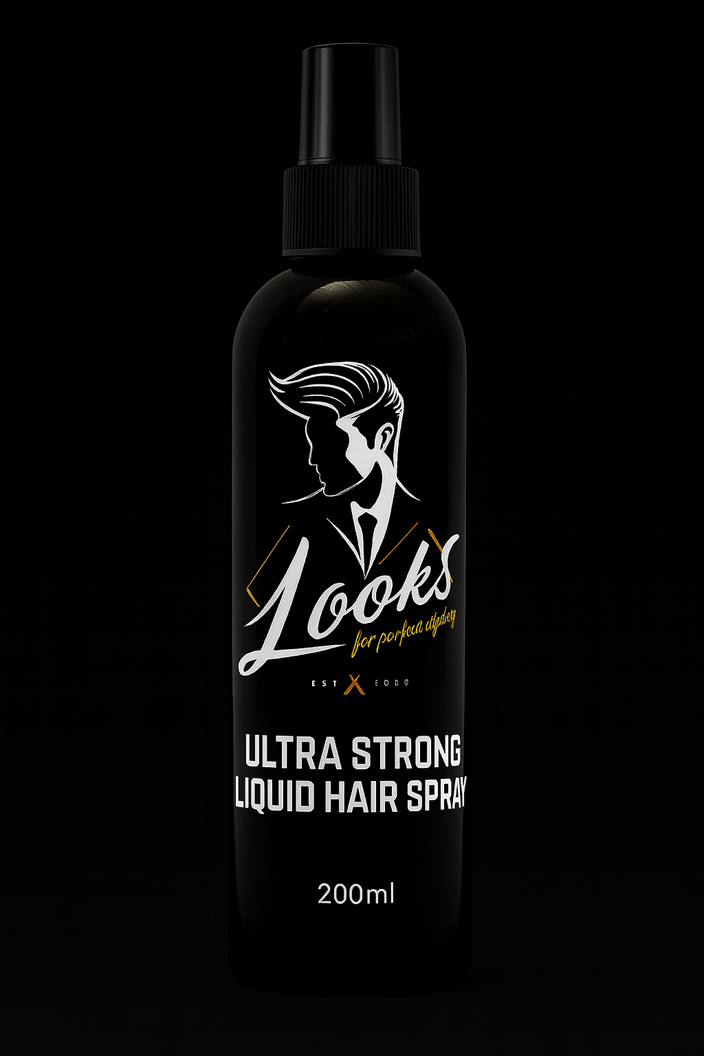 Ultra Strong Liquid Hair Spray LOOKS 200ml – Fixare extremă și strălucire controlată