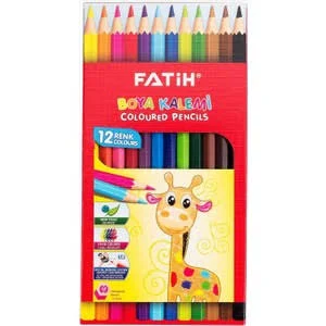 Fatih 12 Renk Tam Boy Kuru Boya Kalemi