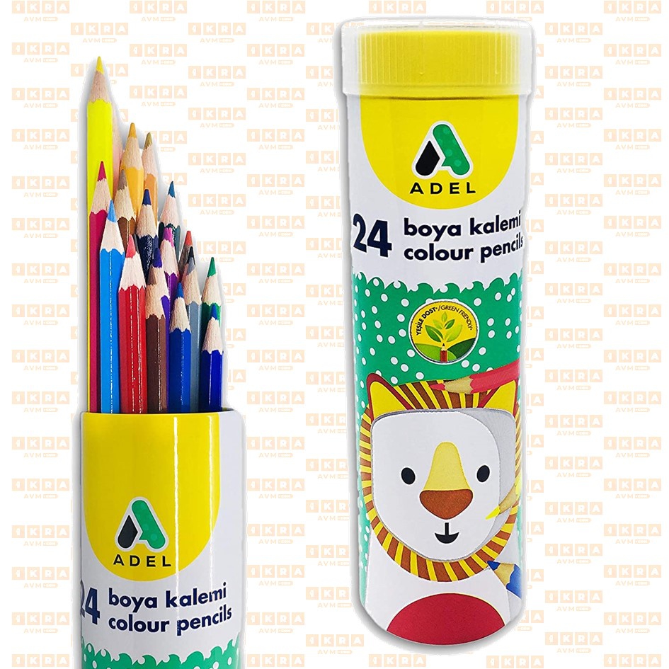 Adel Metal Tüp Boya Kalemi 24 Renk Tam Boy