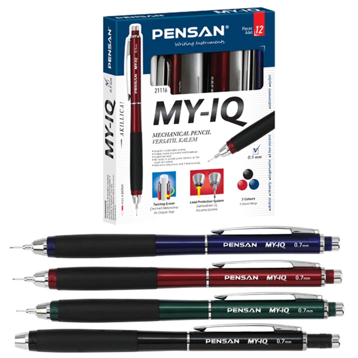 Pensan My-ıq Koyu Renkler Serisi 0.7 Mm