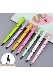 Bitmeyen Sonsuz Kalem Tükenmeyen Kurşun Kalem Eskiz Çizim Boyama Kalemi - Gövde Rengi Seçmeli 1 Adet 