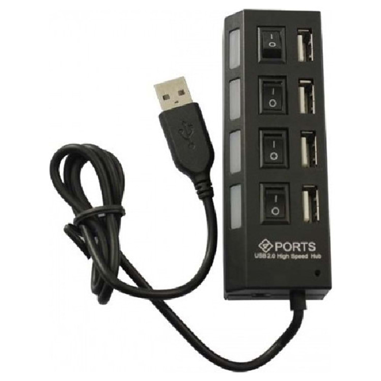 4 lu Usb Hub 2.0 Anahtarlı Platoon Pl-