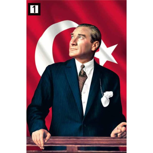 ATATÜRK BAYRAK 150*225 BEZ 
