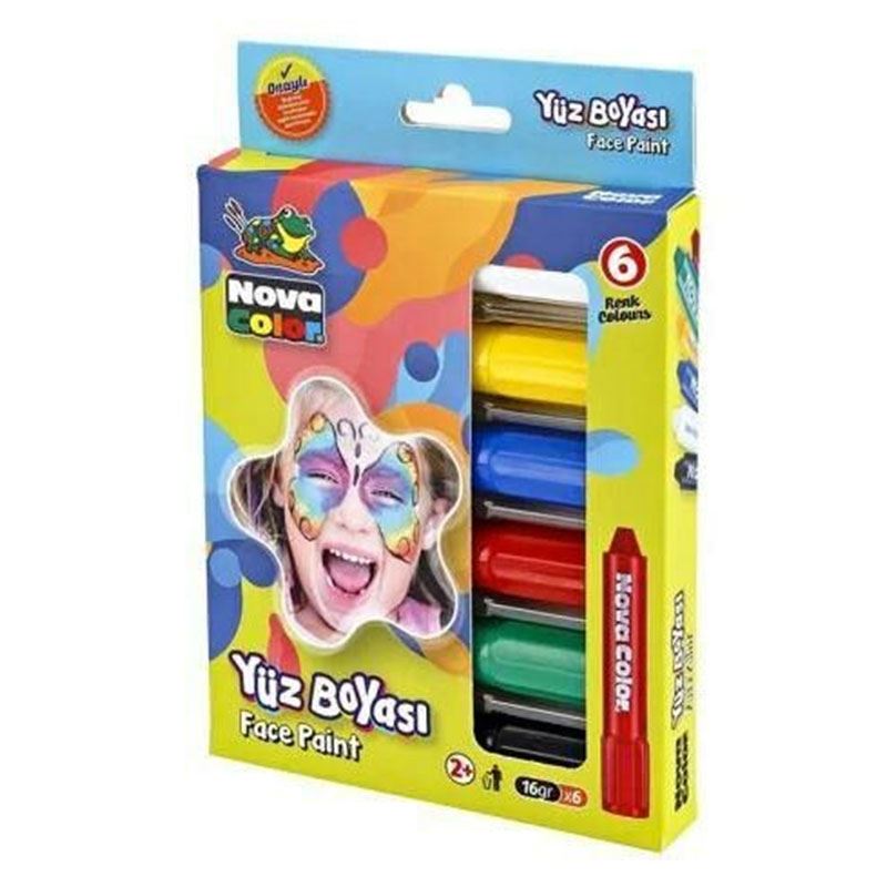NOVA COLOR YÜZ BOYASI 6 LI