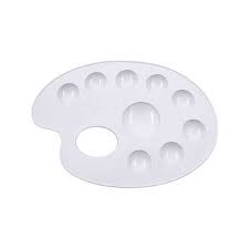 Rich 9 Gözlü Beyaz Resim Paleti 27 x 19,5 cm