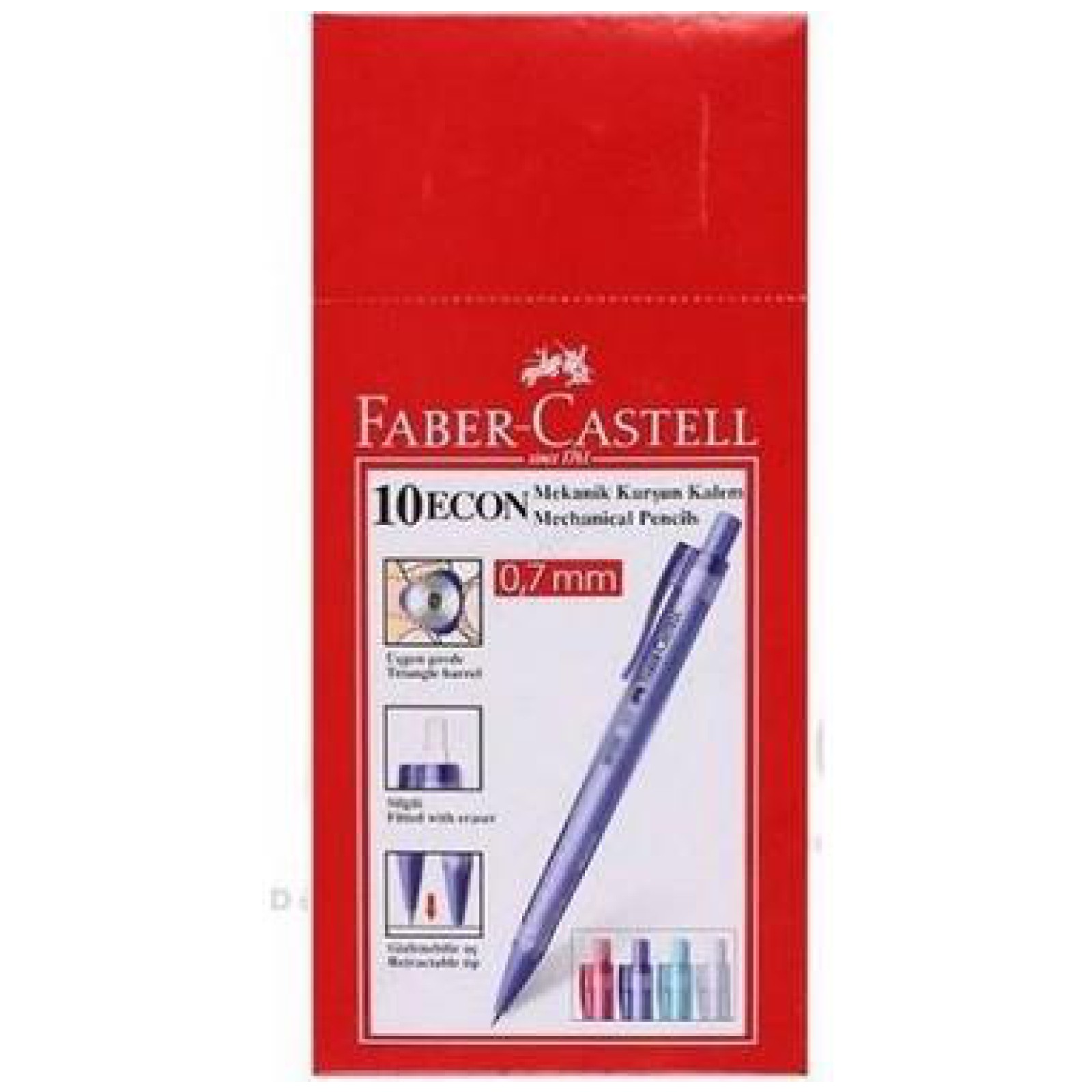 TOPTAN FABER CASTELL ECON 10'LU 0,7 VERSATİL 