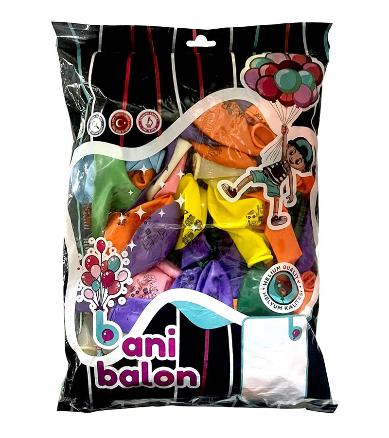 bani balon baskılı sevimli arabalar