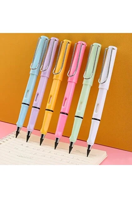 Bitmeyen Sonsuz Kalem Tükenmeyen Kurşun Kalem Eskiz Çizim Boyama Kalemi - Gövde Rengi Seçmeli 1 Adet 