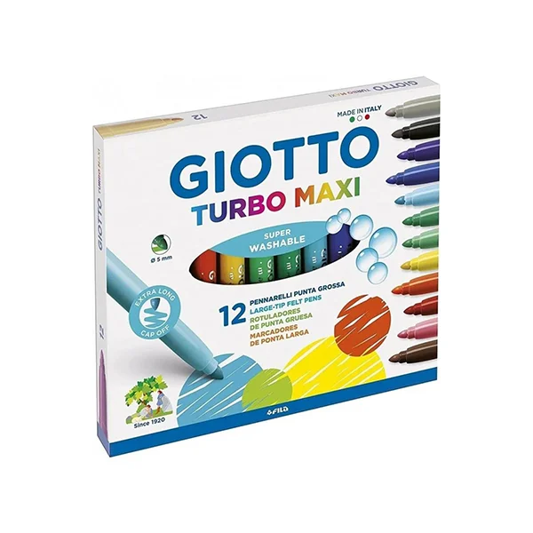 Giotto Turbo Maxi 12 Renk Kutu jumbo