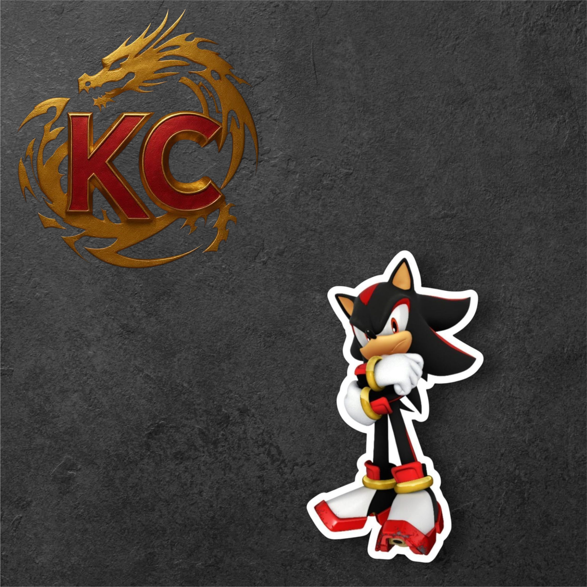 Cartoon Shadow The Hedgehog Sticker