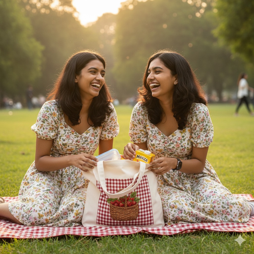 Strawberry Picnic Tote Bag