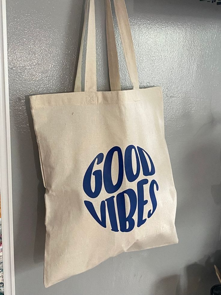 Good Vibes – Motivational Quote Tote Bag