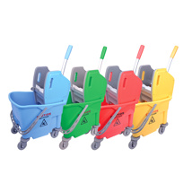 Color-coded mop buckets