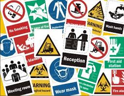 Safety Sign Sticker Set
