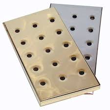 Brass Test Tube Holder Plate