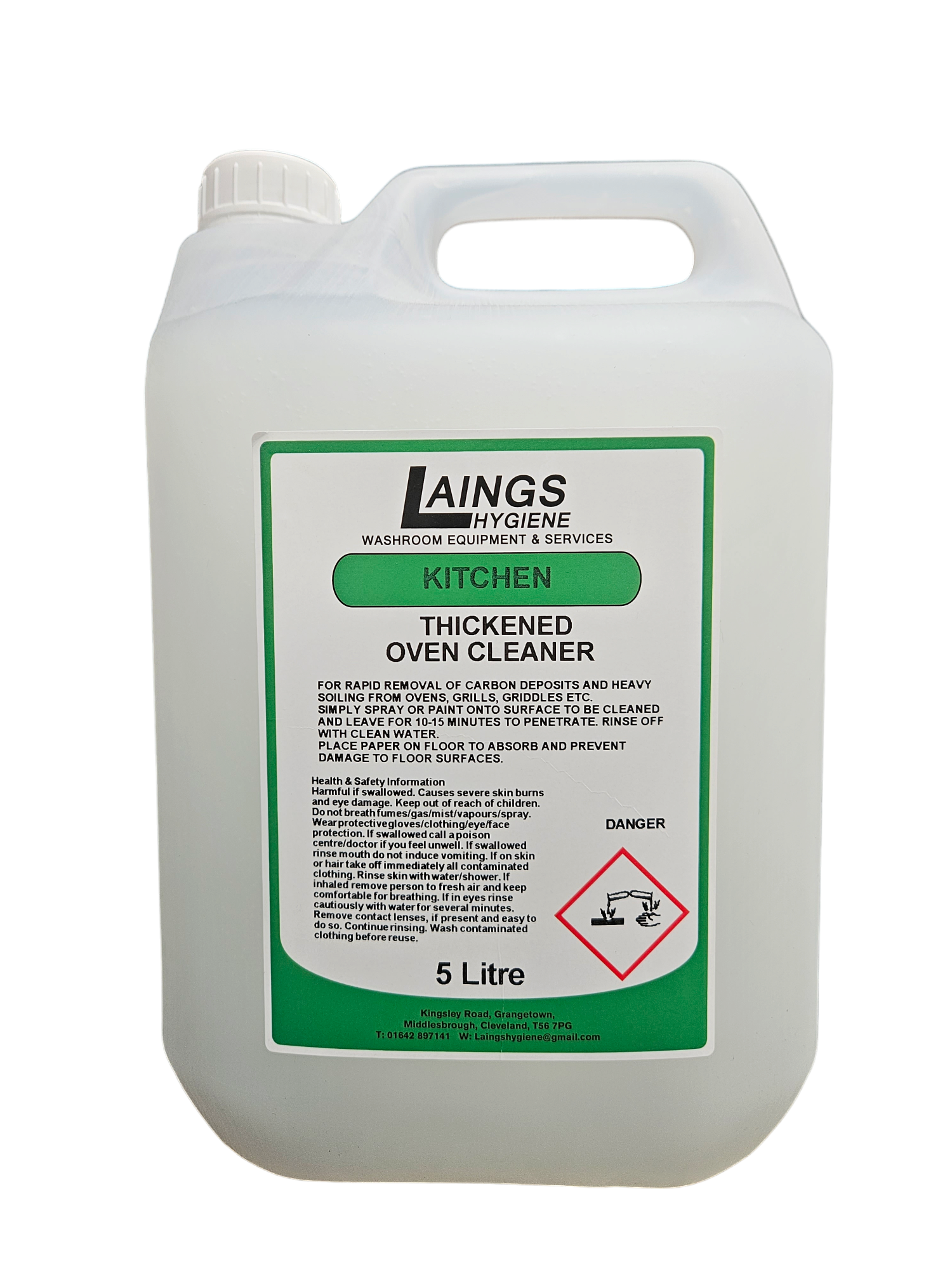 Laings Hygiene Thickened Oven Cleaner