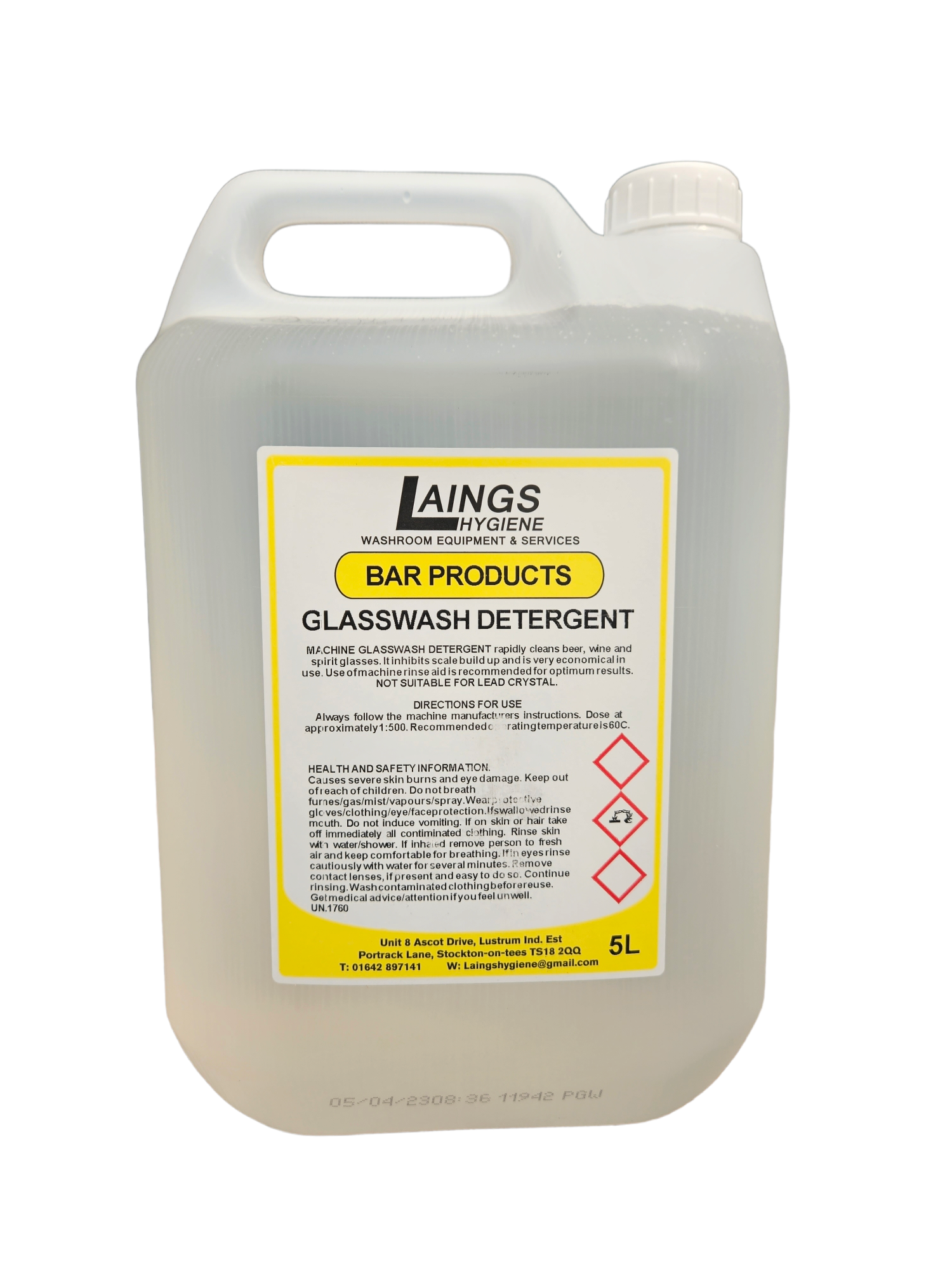 Glasswash Detergent 5L