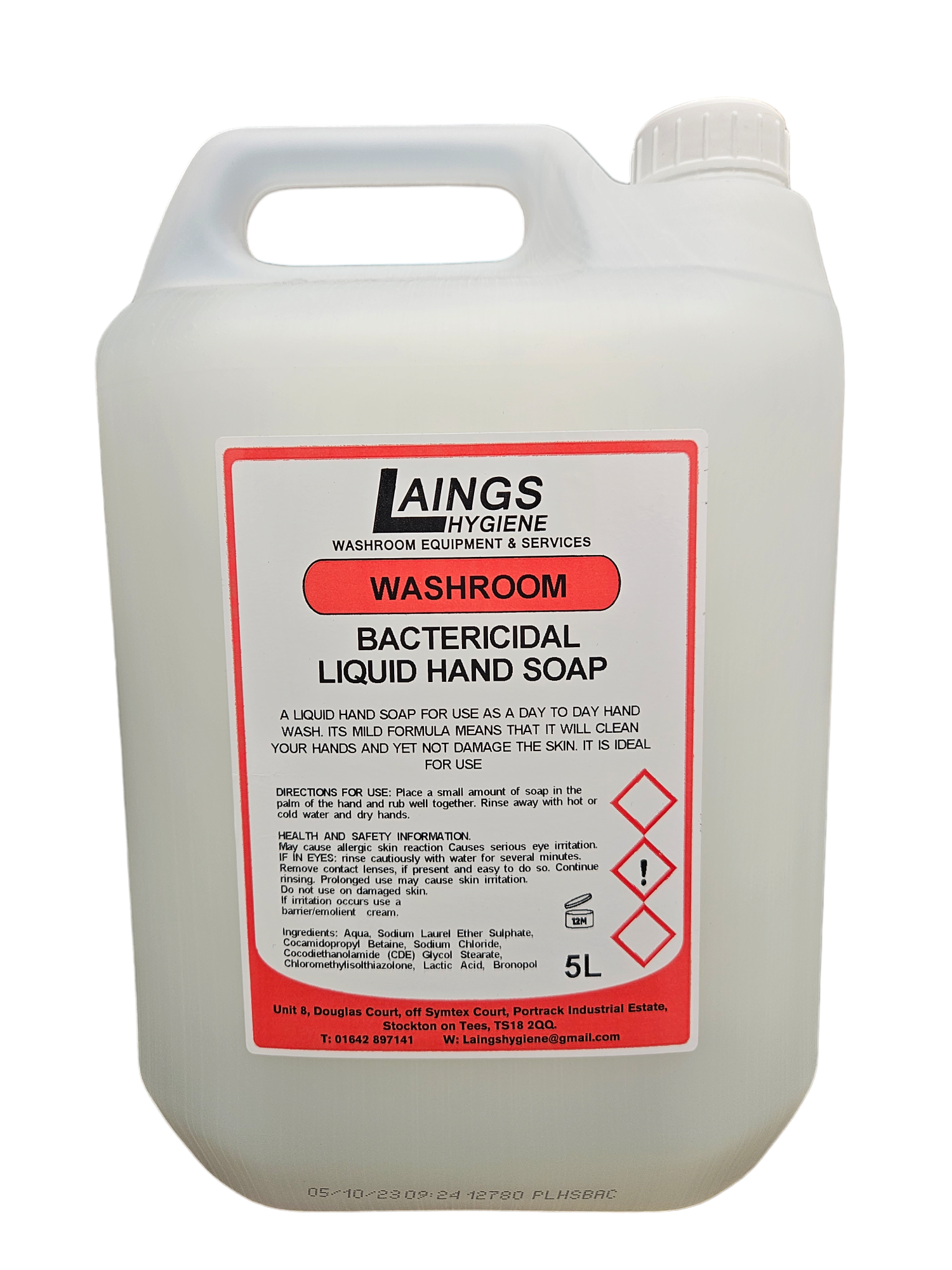 Bactericidal Liquid Hand Soap 5L