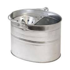 Galvanized ash bucket