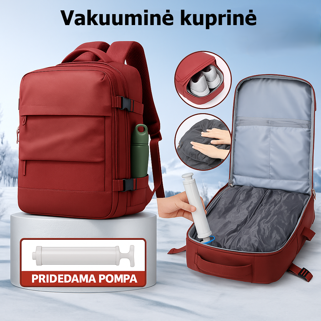 Kelioninė vakuuminė kuprinė
