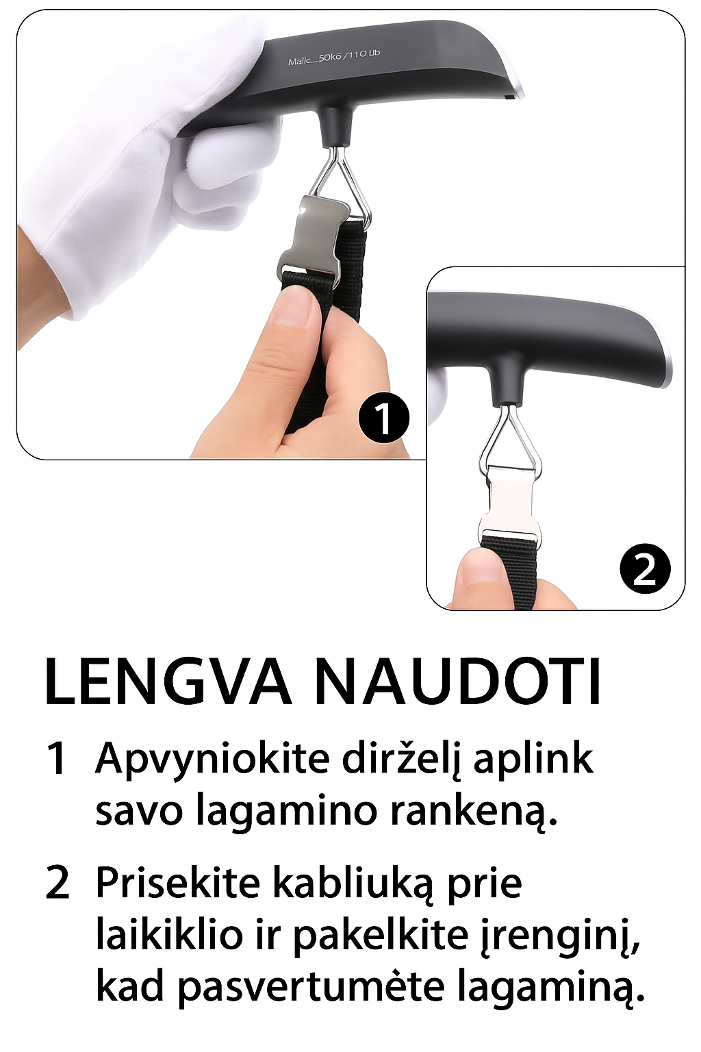 Elektroninės bagažo svarstyklės