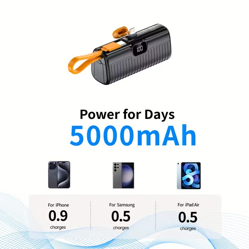 Nešiojamas Type-C išorinis akumuliatorius