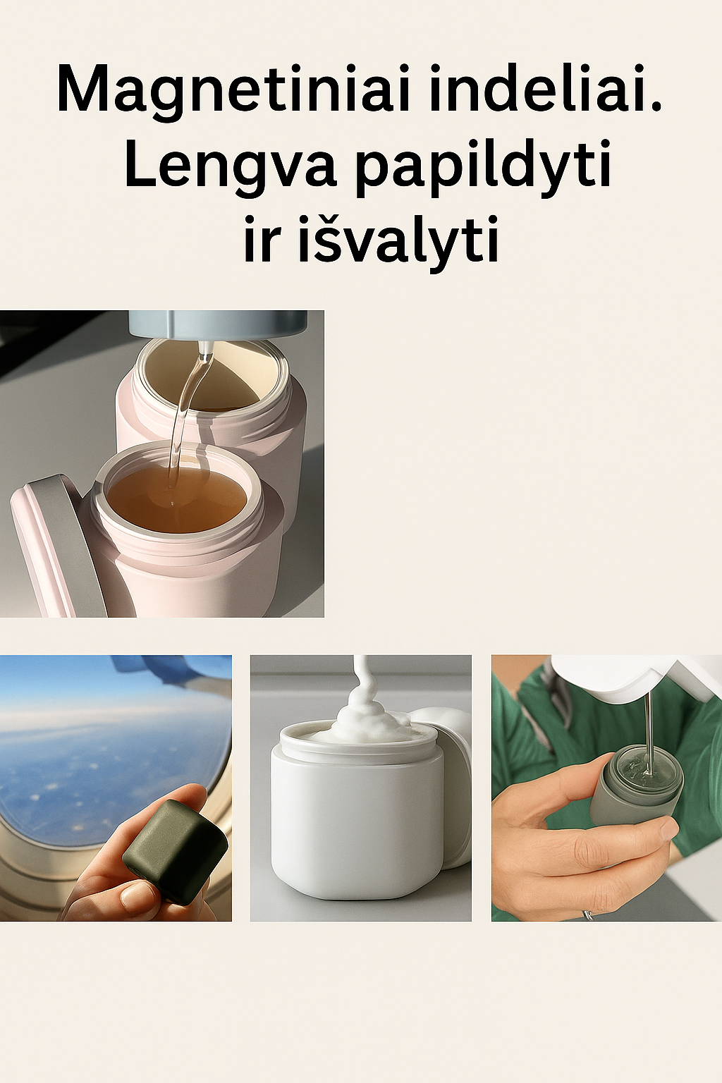 Magnetiniai indeliai kelionėms