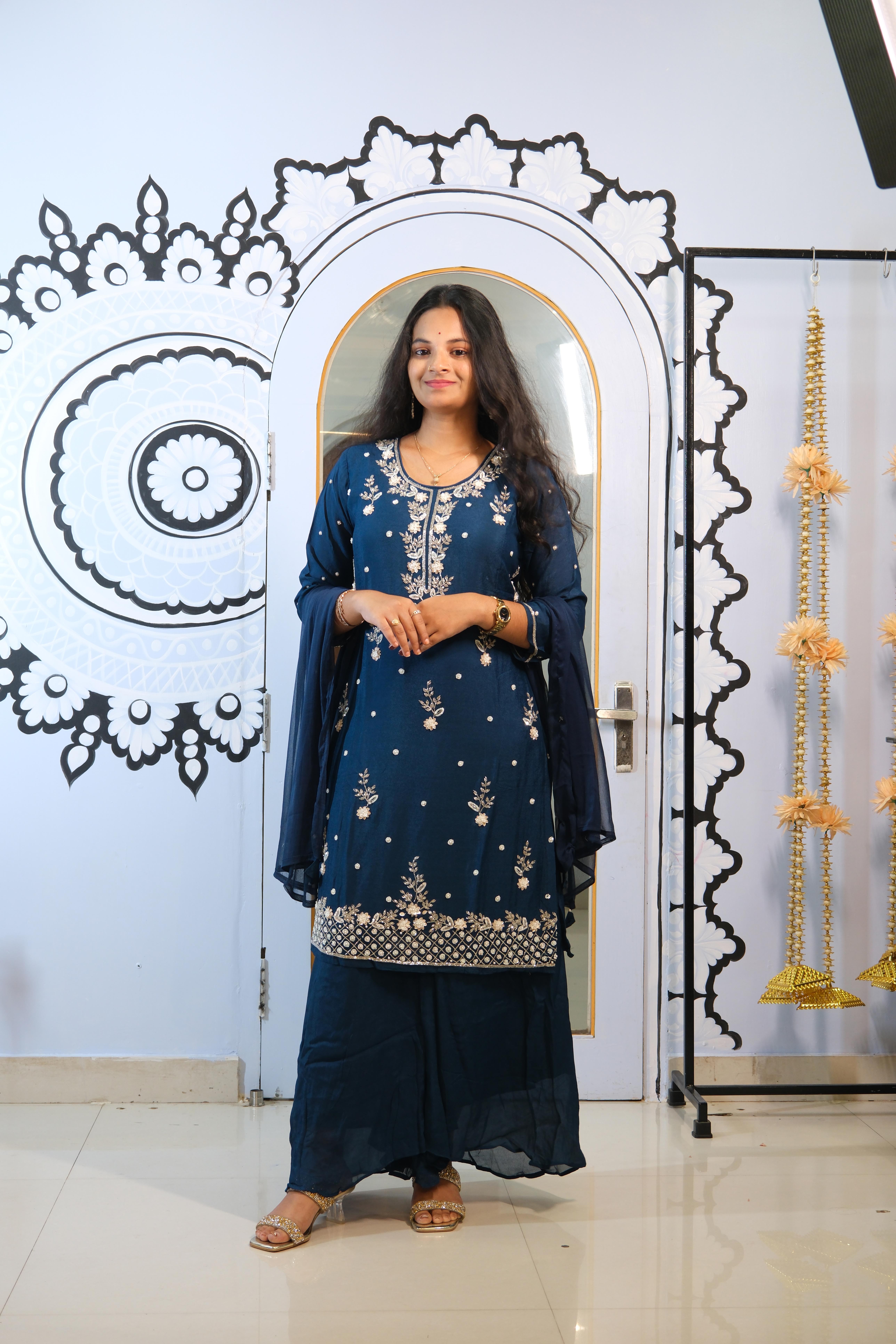 Handwork Plazzo Suit Set