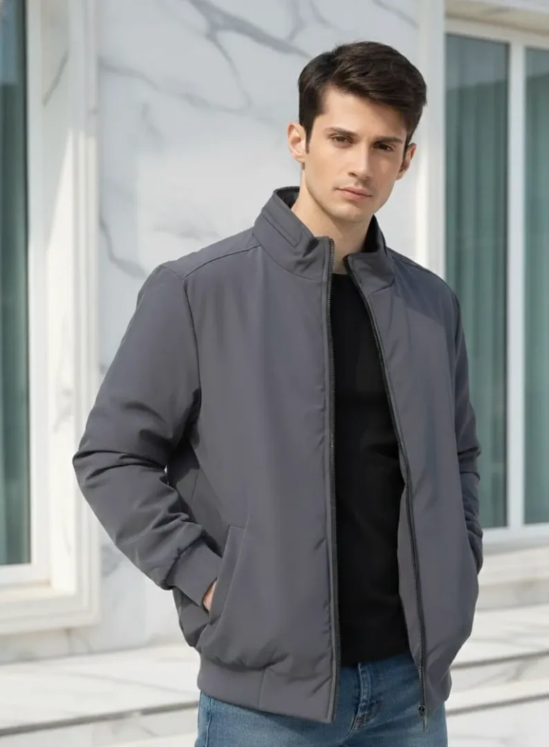 Men's Grey winter Jacket