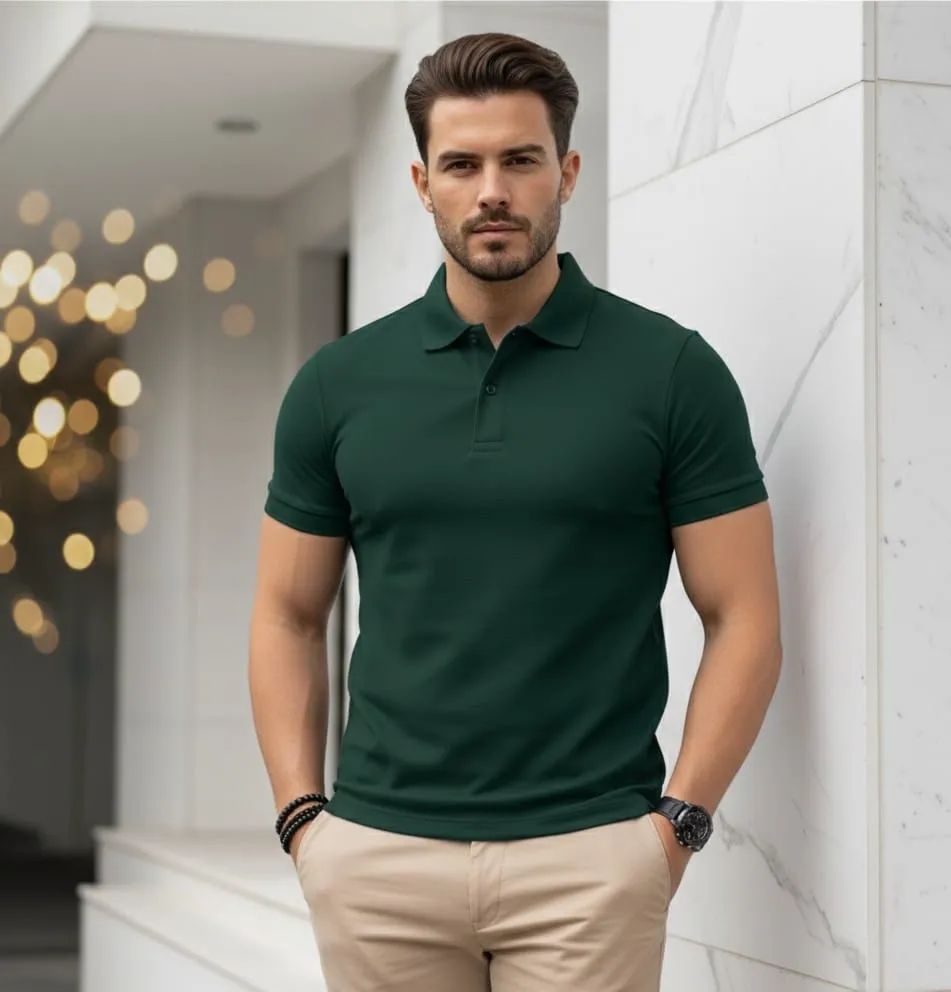 Dark Green Polo Shirt