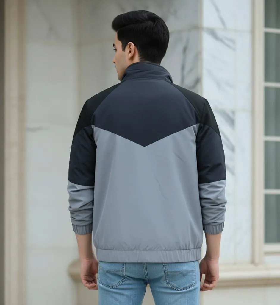 Men's Color Block Winter Jacket