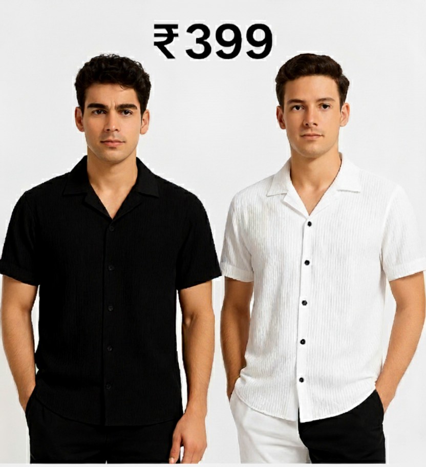 Two Classic Short Sleeve Button-Down Shirts by ElitePort