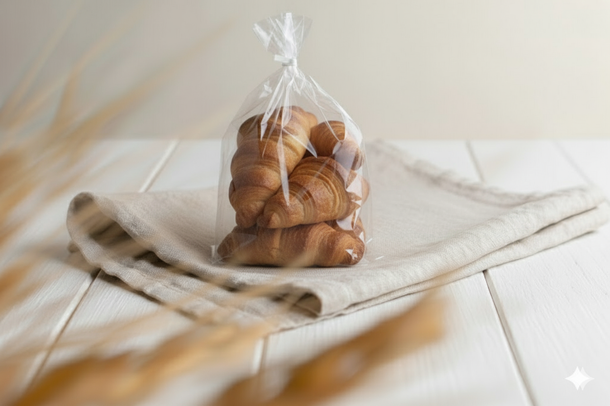 Commandez votre sachet de 6 croissant ou 6 pains au chocolat