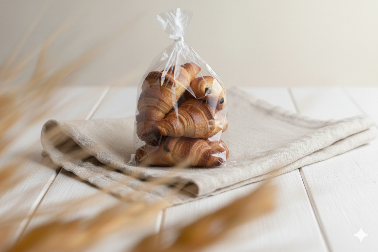 Commandez votre sachet de 6 croissant ou 6 pains au chocolat