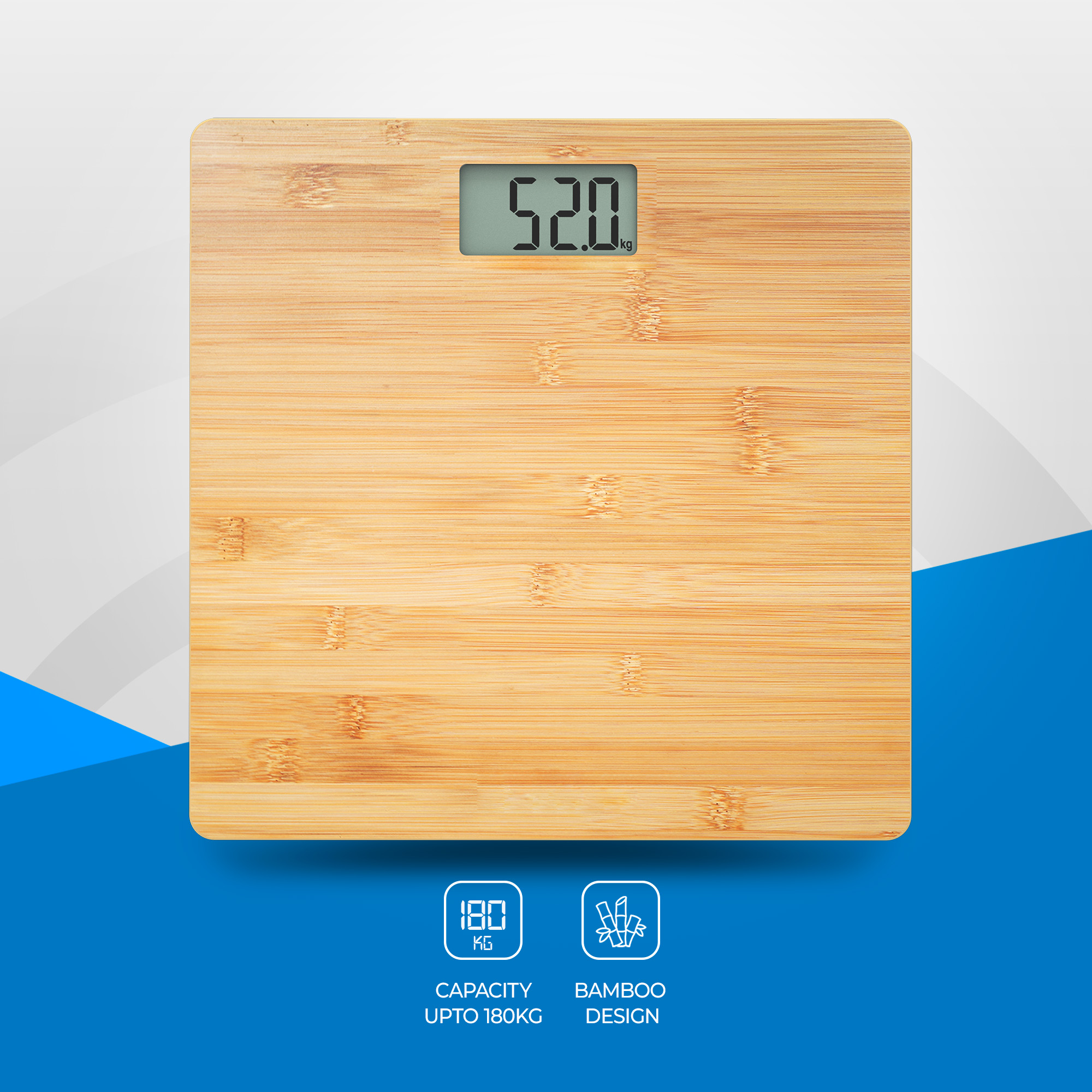 Electronic Weight Scale - Bamboo Design