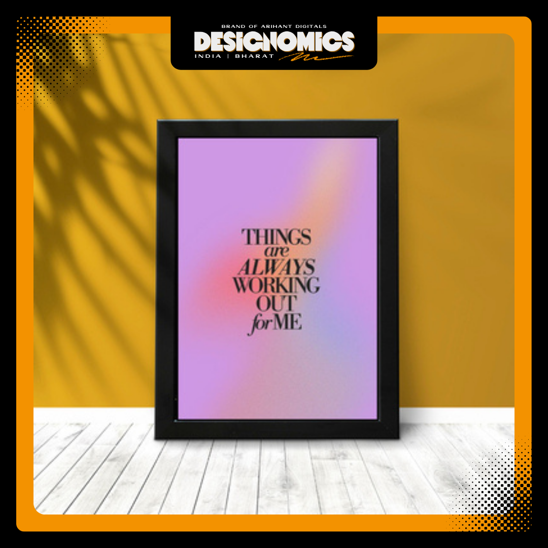 Motivational Quote Wall Frame