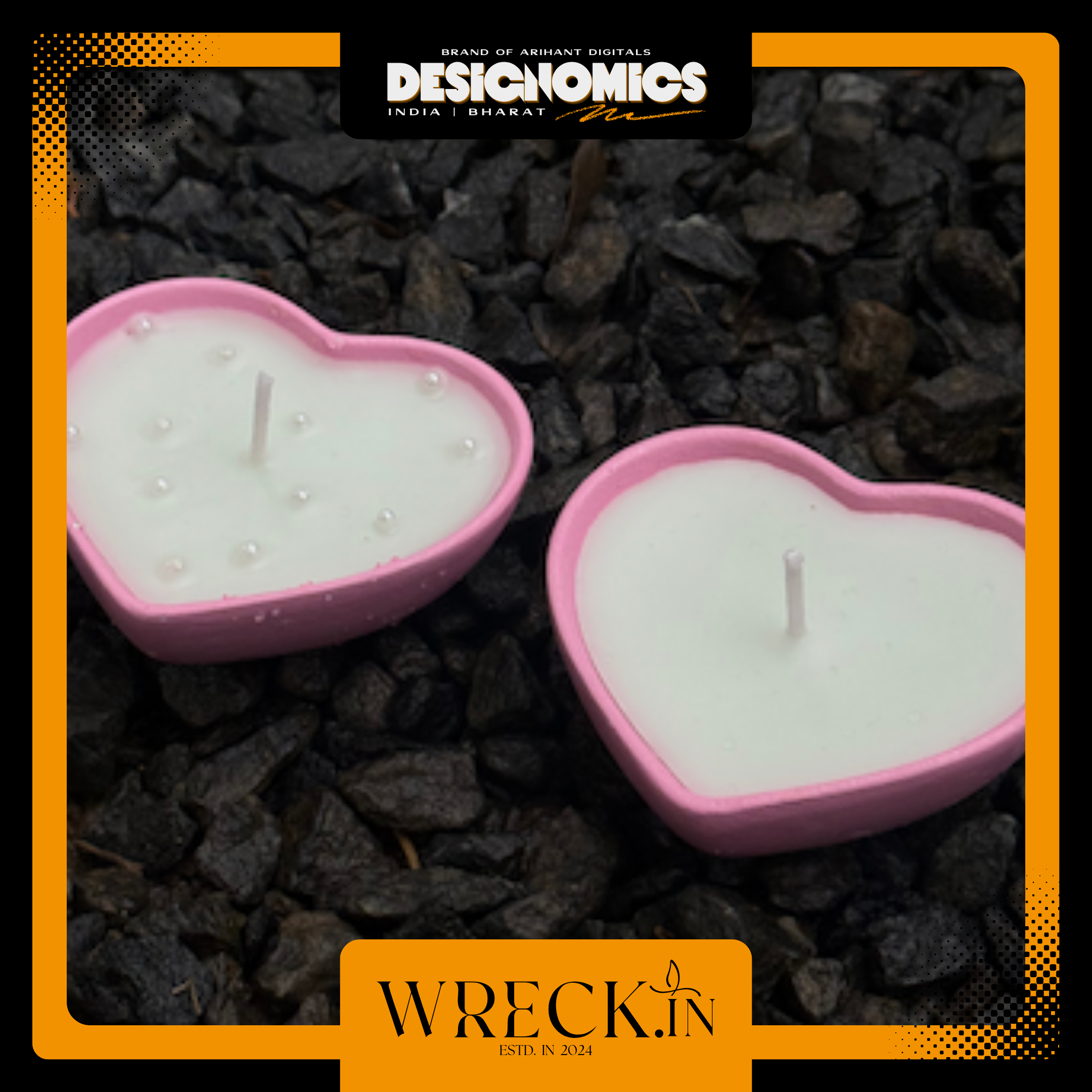 Heart-Shaped Scented Candles