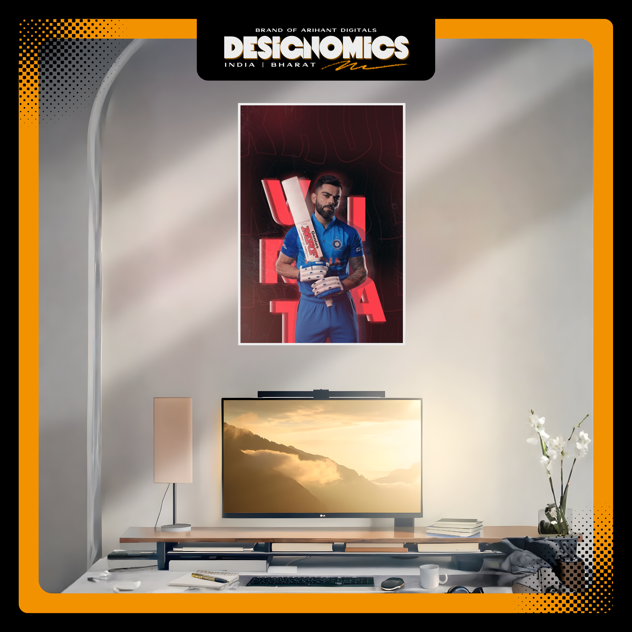 Cricket Bat Wall Art Poster