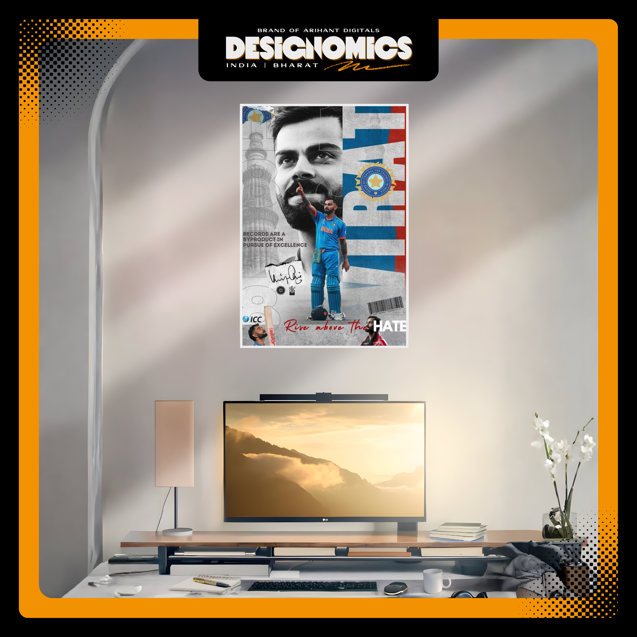 Cricket Legend Inspirational Wall Poster