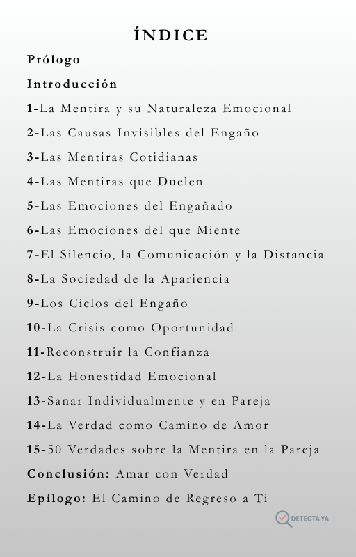 LA MENTIRA EN LA PAREJA