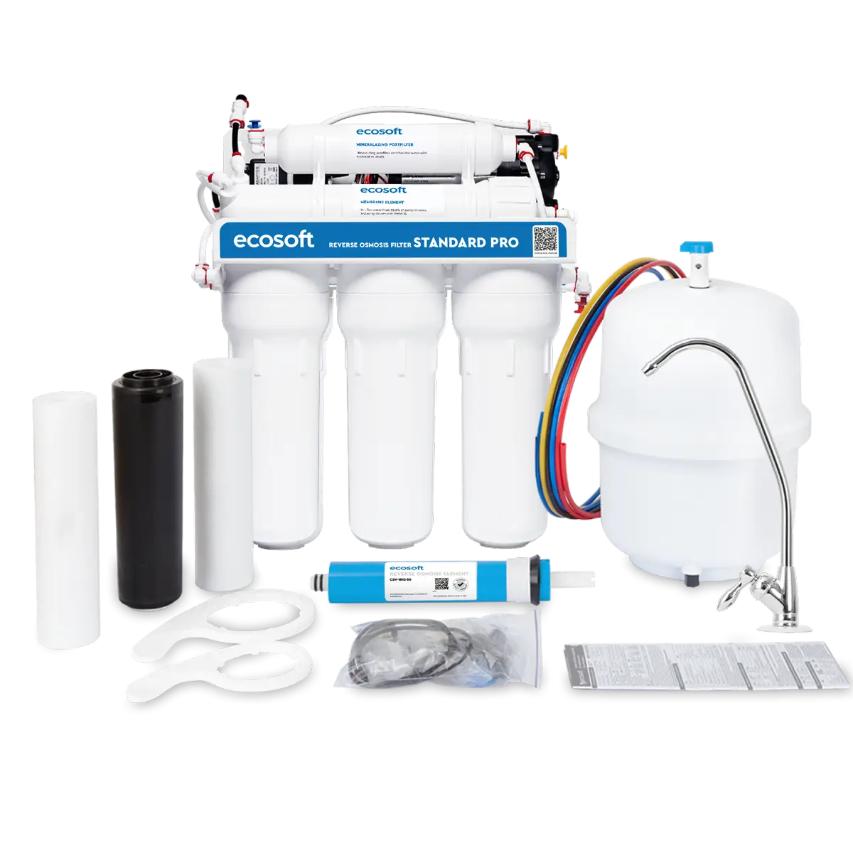 Filtre à osmose inverse Ecosoft Standard PRO avec minéralisation et pompe