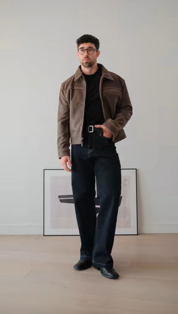 Men's Brown Casual Jacket